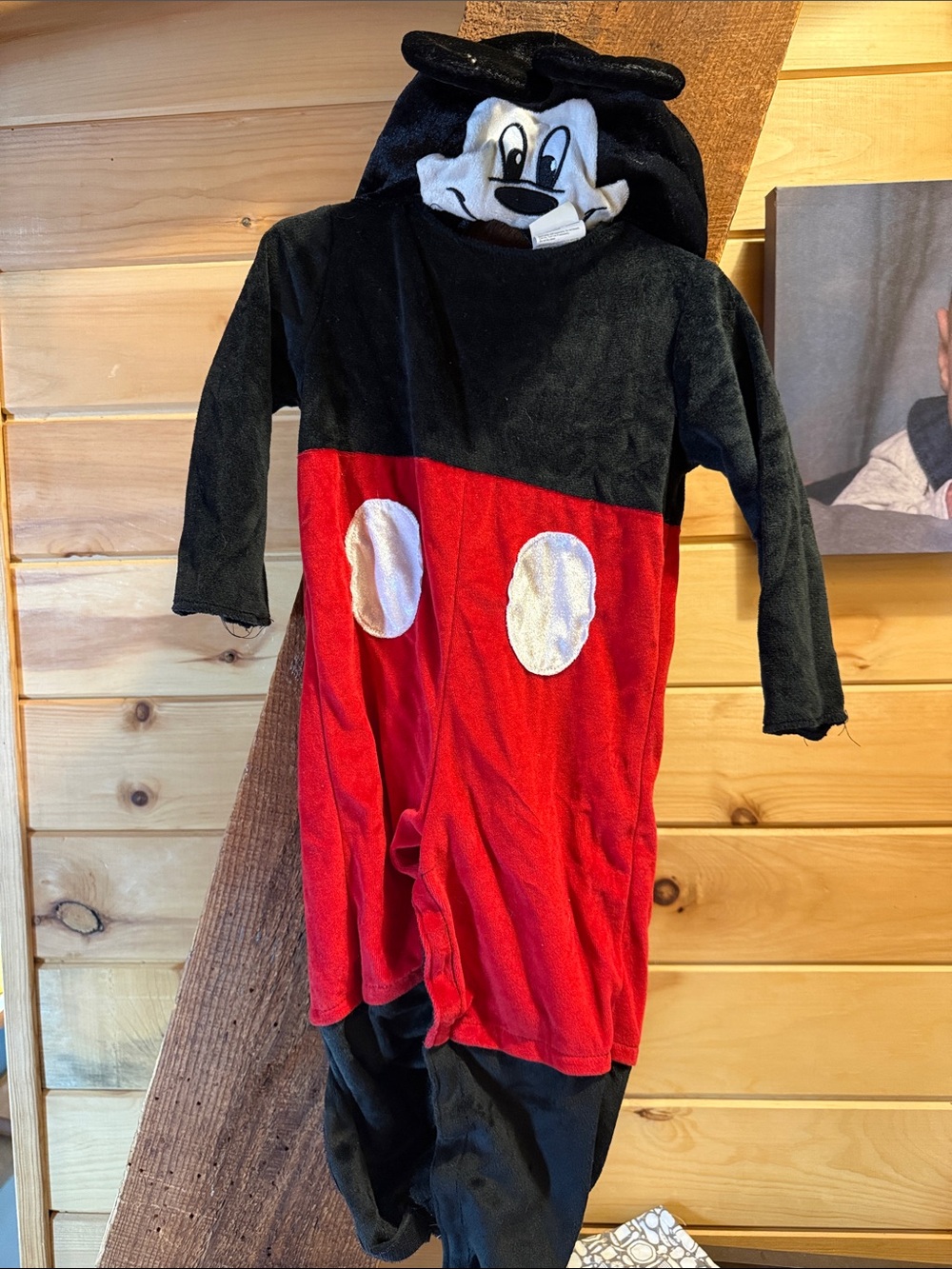 Disney Black and Red Iconic Mouse Plush Costume